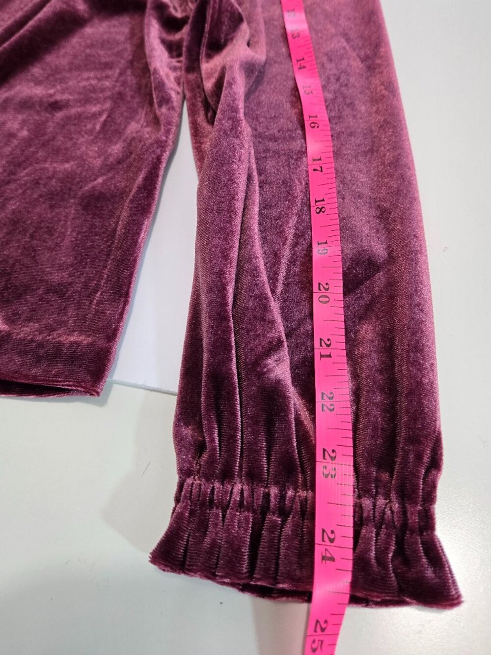 Boden Purple Mila Velvet Long Sleeve Top Purple/Plum size 6 - Picture 14 of 16